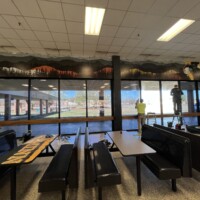 Window tinting interior of GoTribe Fitness | TN Film Solutions, Security and Safety Window Film